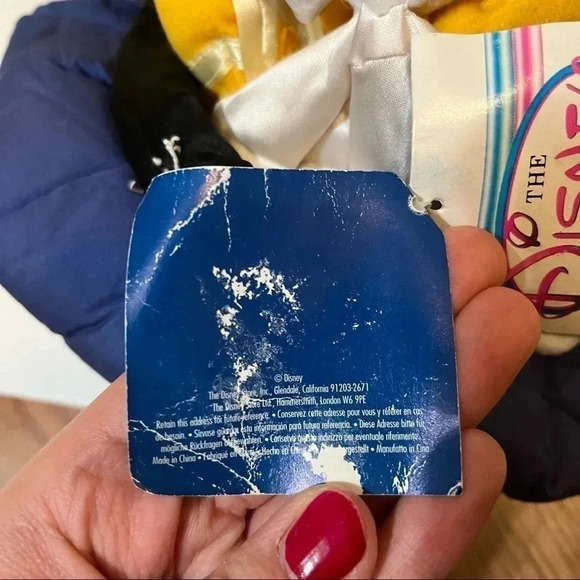 Disney Store 65th Anniversary Donald Duck Bean Bag Hat Plush Set - Picture 9 of 11